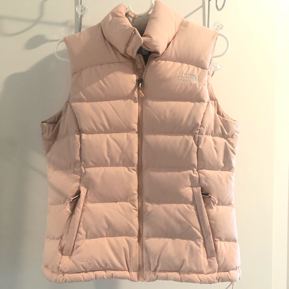 The north face pink vest size Small